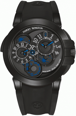 Review Harry Winston Ocean Dual Time 400 / MATZ44ZKC.K2 Replica watch - Click Image to Close